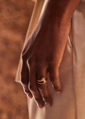 Eroz Fine Ring - 24 carat gold gilded