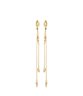 Eroz Chain Earrings - 24 carat gold-gilded edition