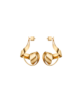 Éole Spiral Earrings - 24 carat gold-gilded