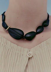 Téré Necklace - Black Marble