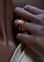 Éole Ring - 24 carat gold-gilded
