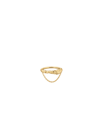 Eroz Chain Ring - 24 carat gold-gilded edition