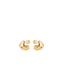 Eroz Stud Earrings - 24 carat gold gilded
